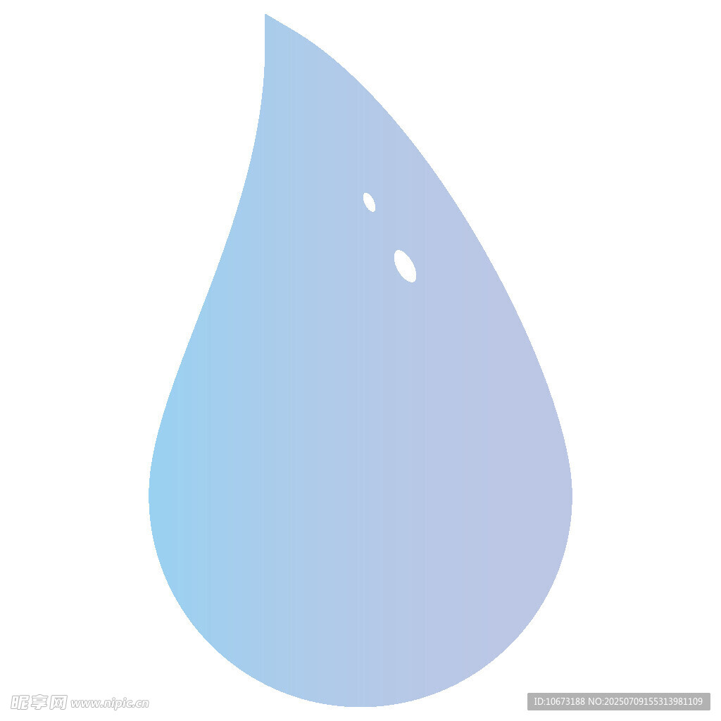 浅蓝色水滴图标