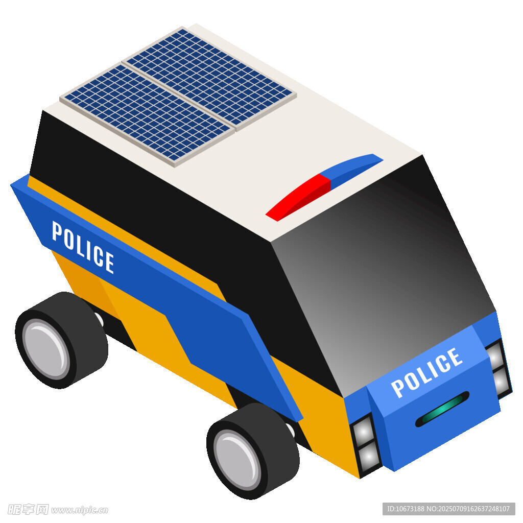 太阳能警车模型