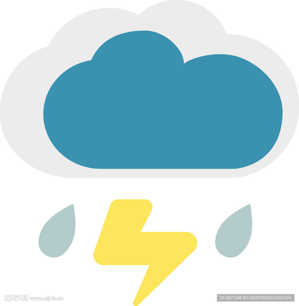 雷雨天气图标