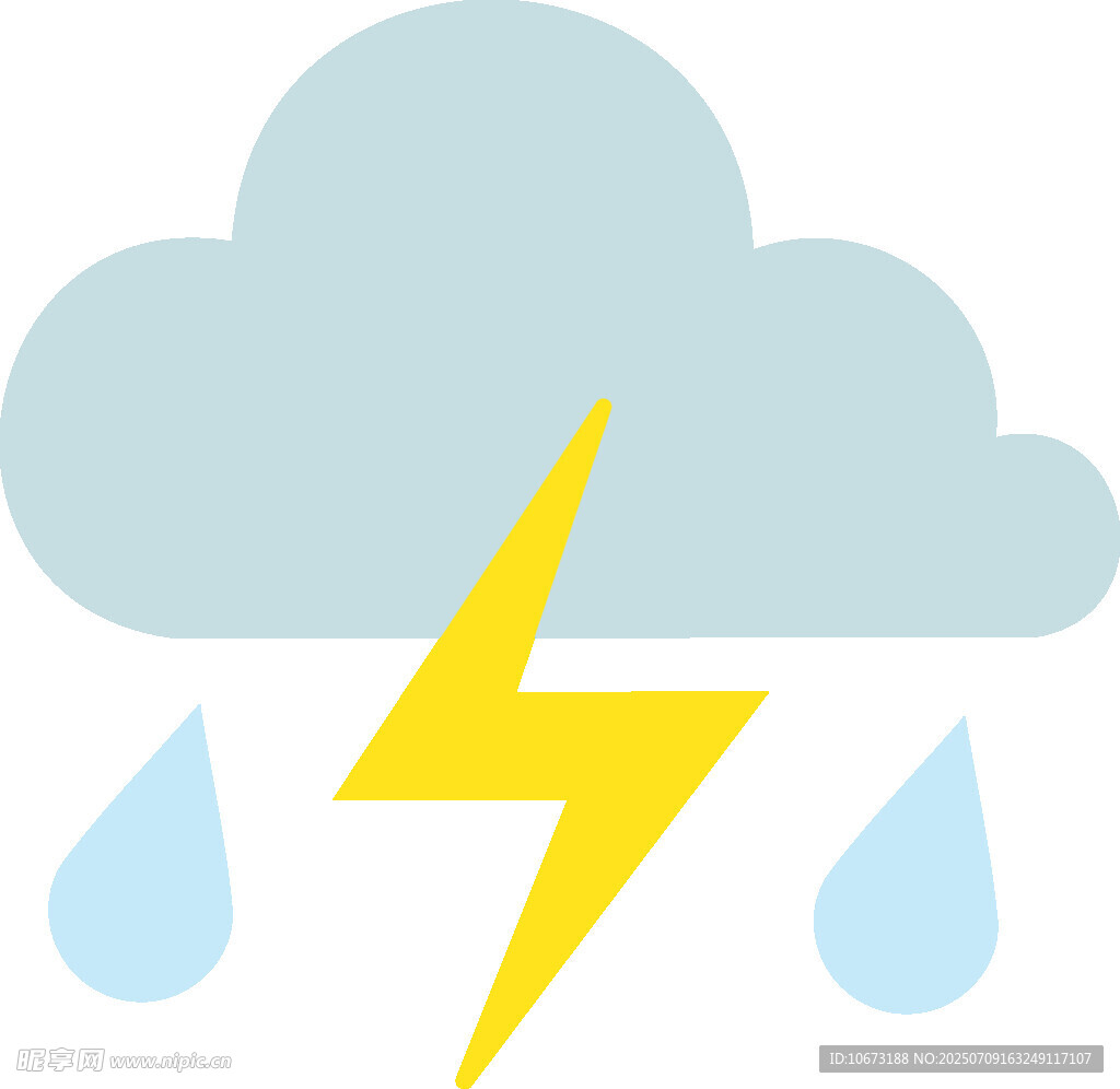 雷雨天气图标