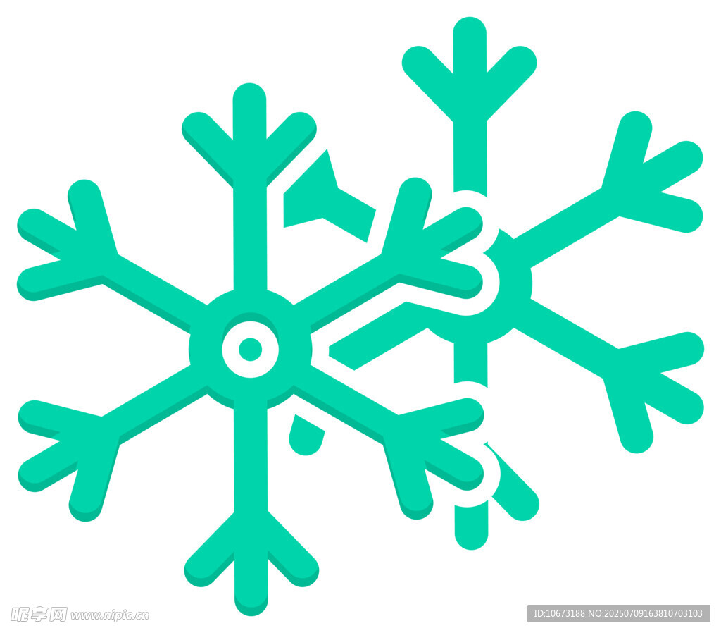 简约雪花图标