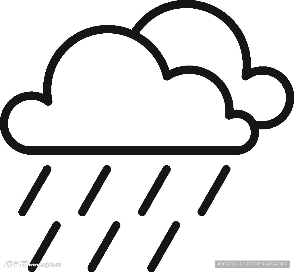 雨云天气图标