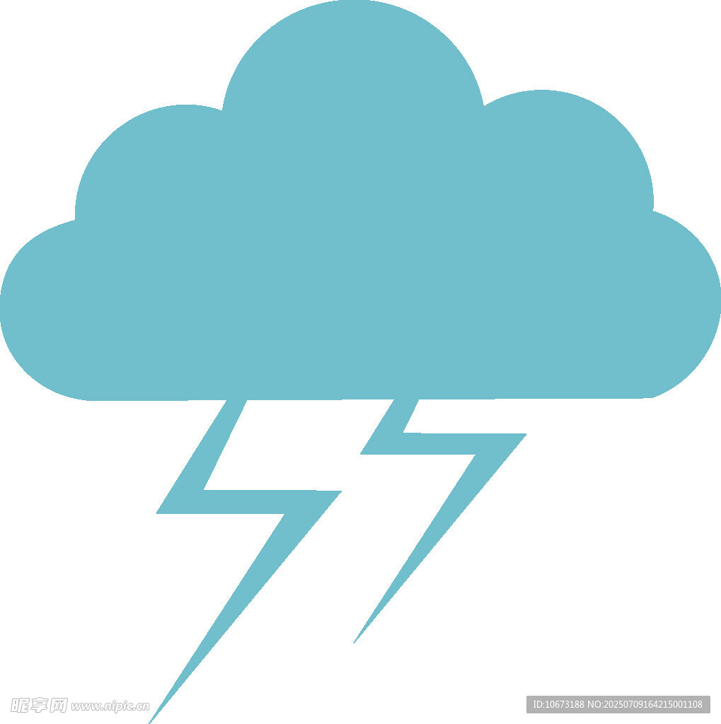 雷电云图标