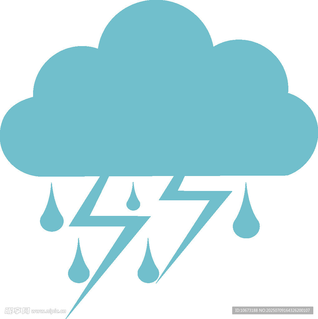 雷雨天气图标