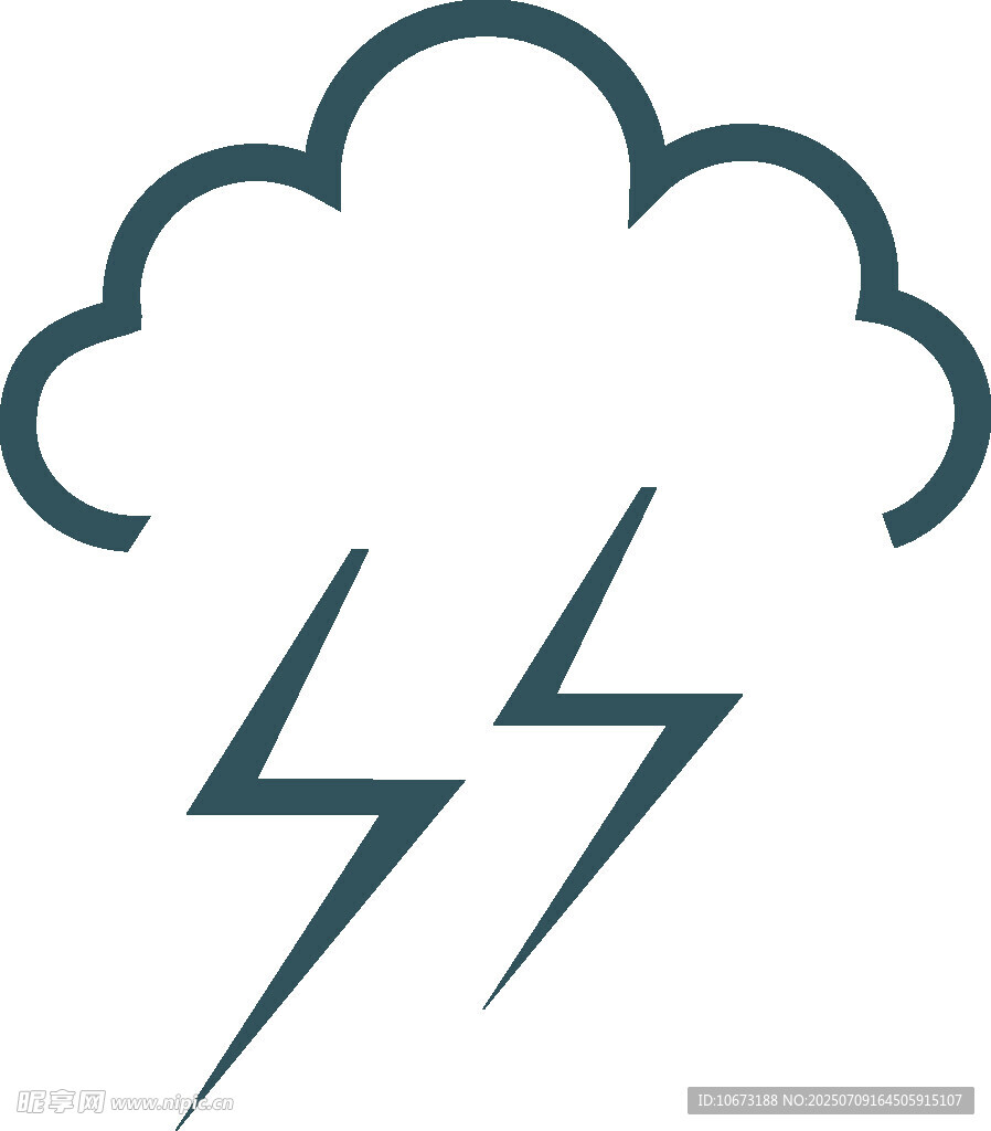 雷雨天气图标