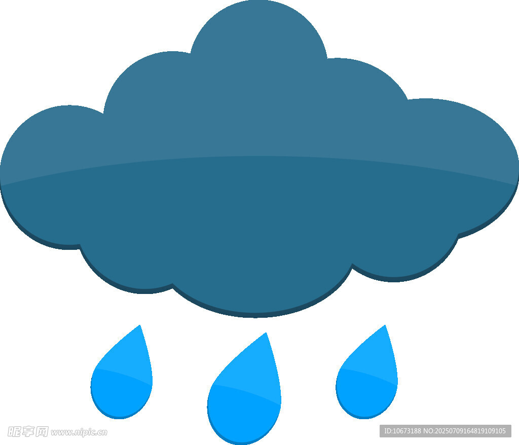 下雨的云朵图标