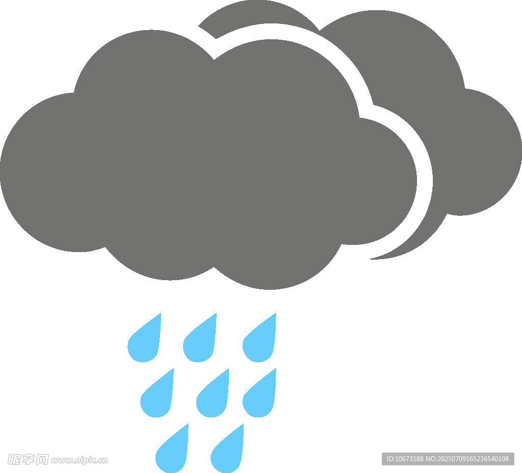下雨天气图标