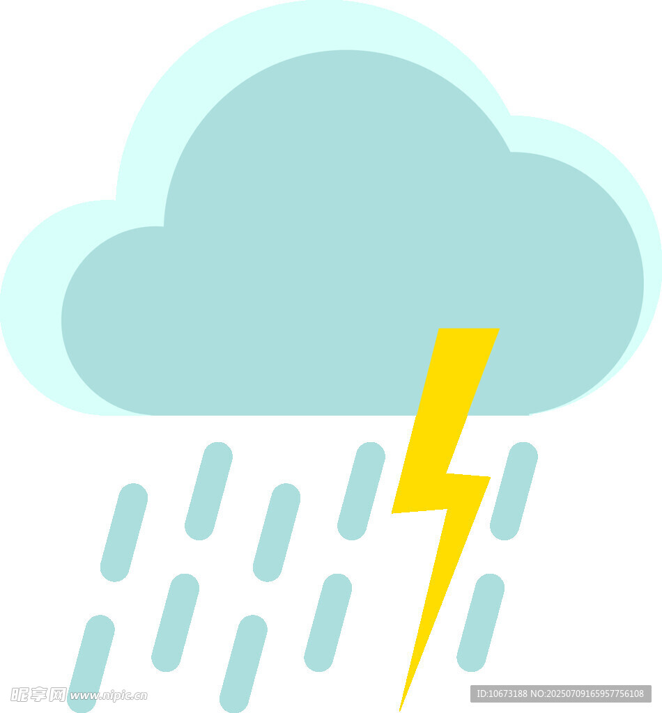 雷雨天气图标