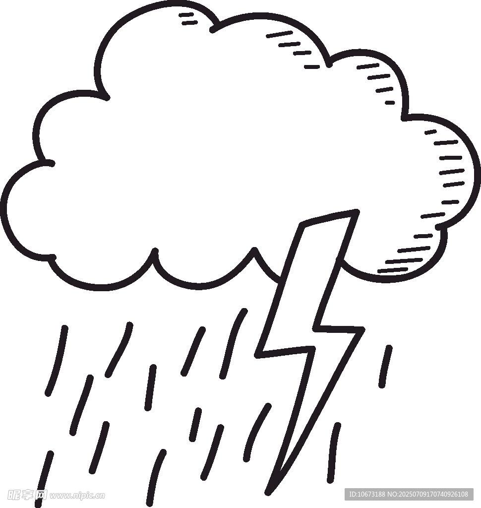雷雨天气图标