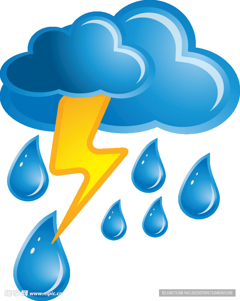 雷雨天气图标
