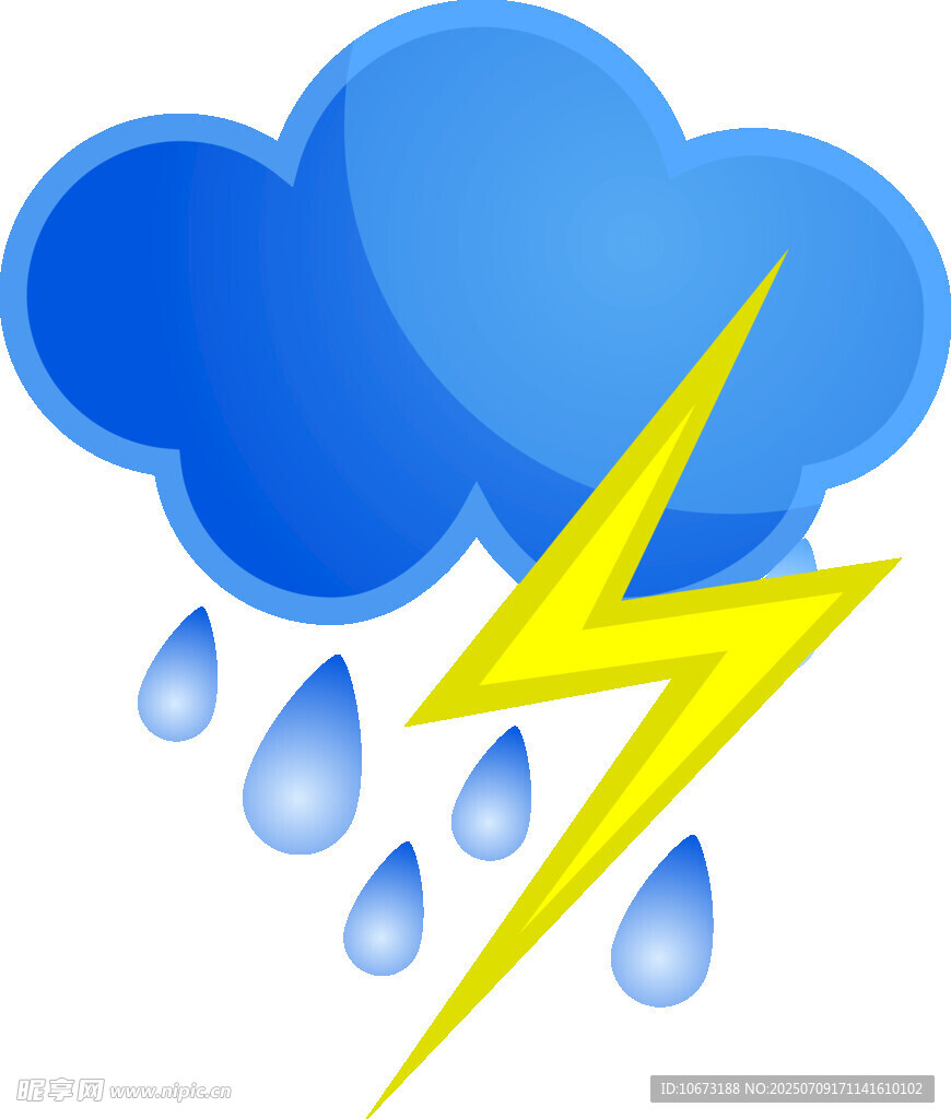 雷雨天气图标