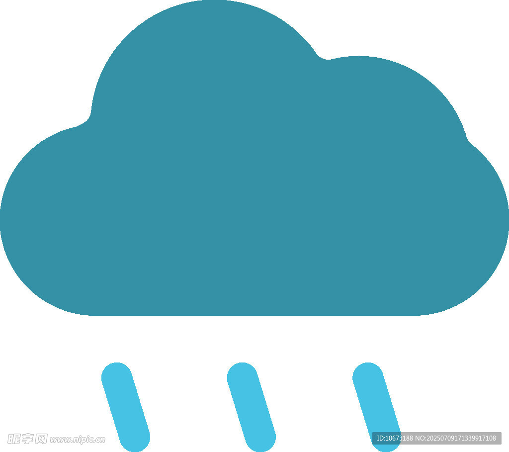 下雨云朵图标