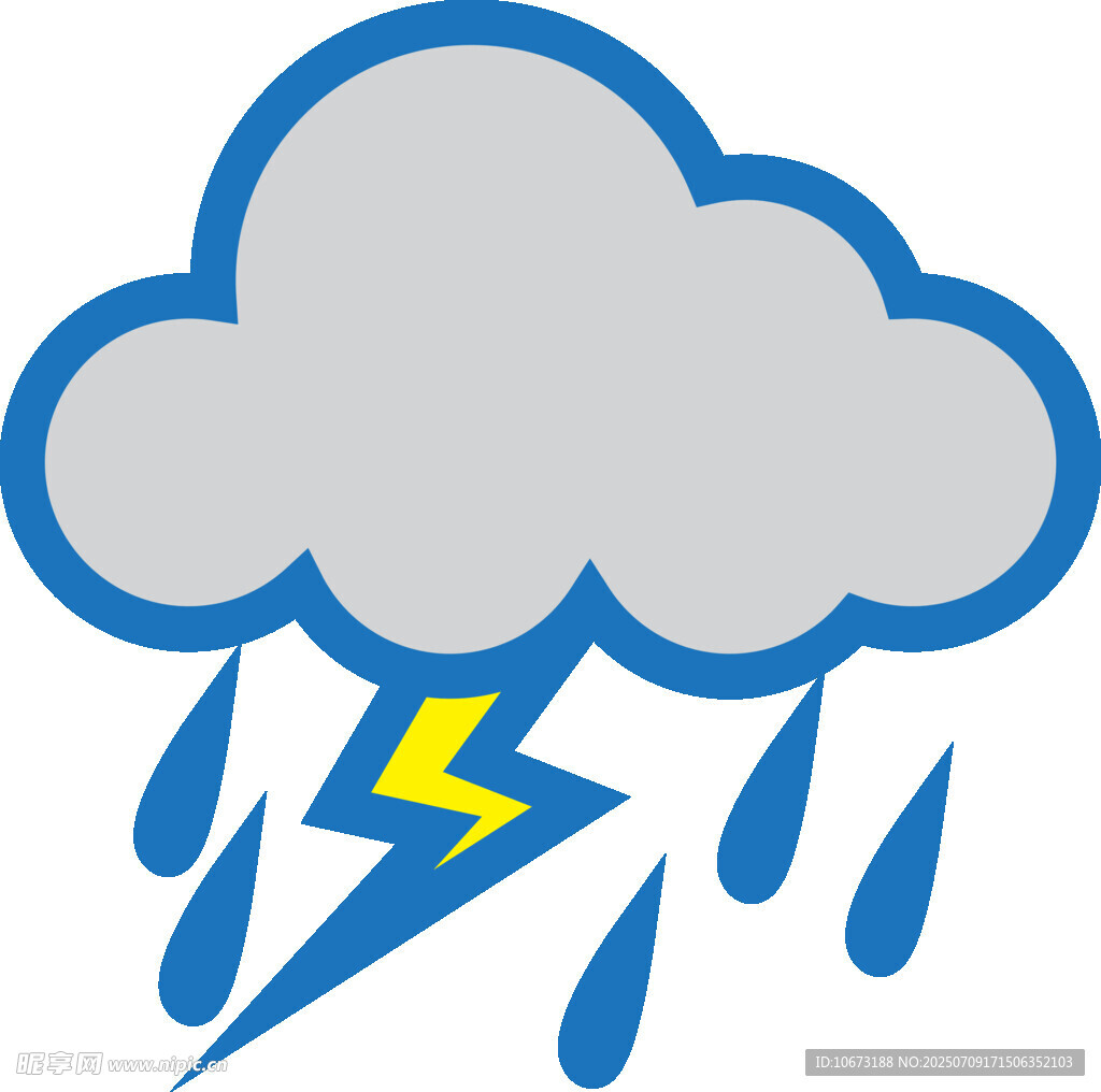 雷雨天气图标