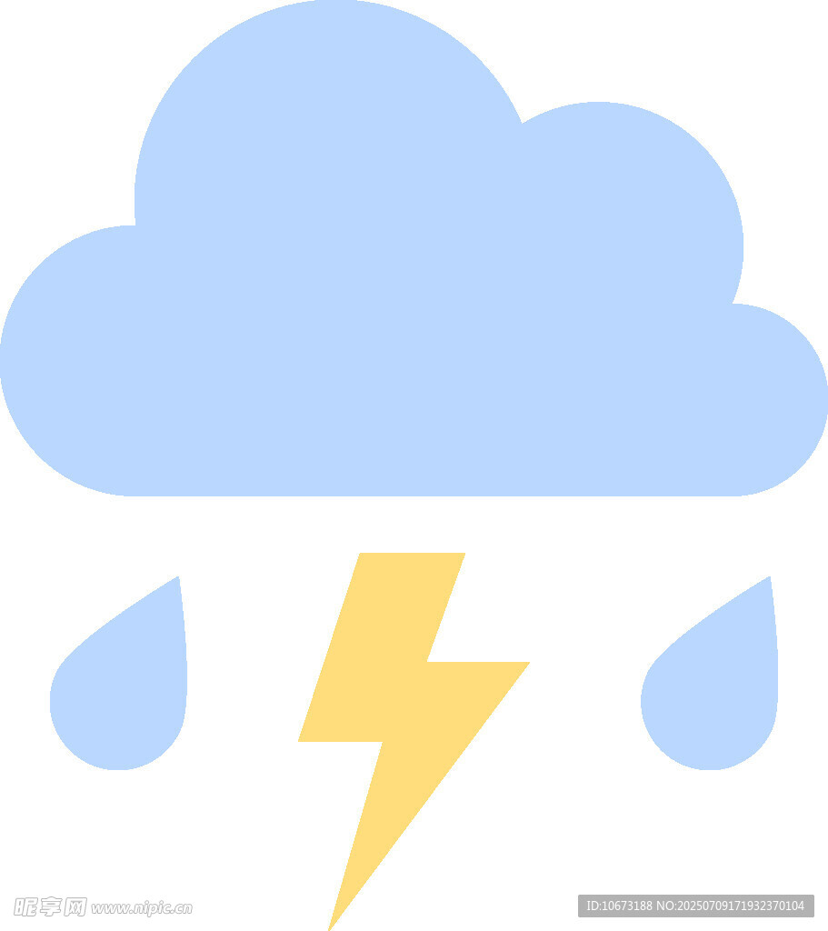 雷雨天气图标