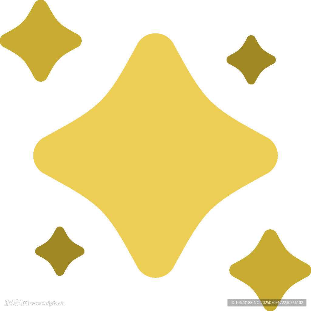 金色星形图案