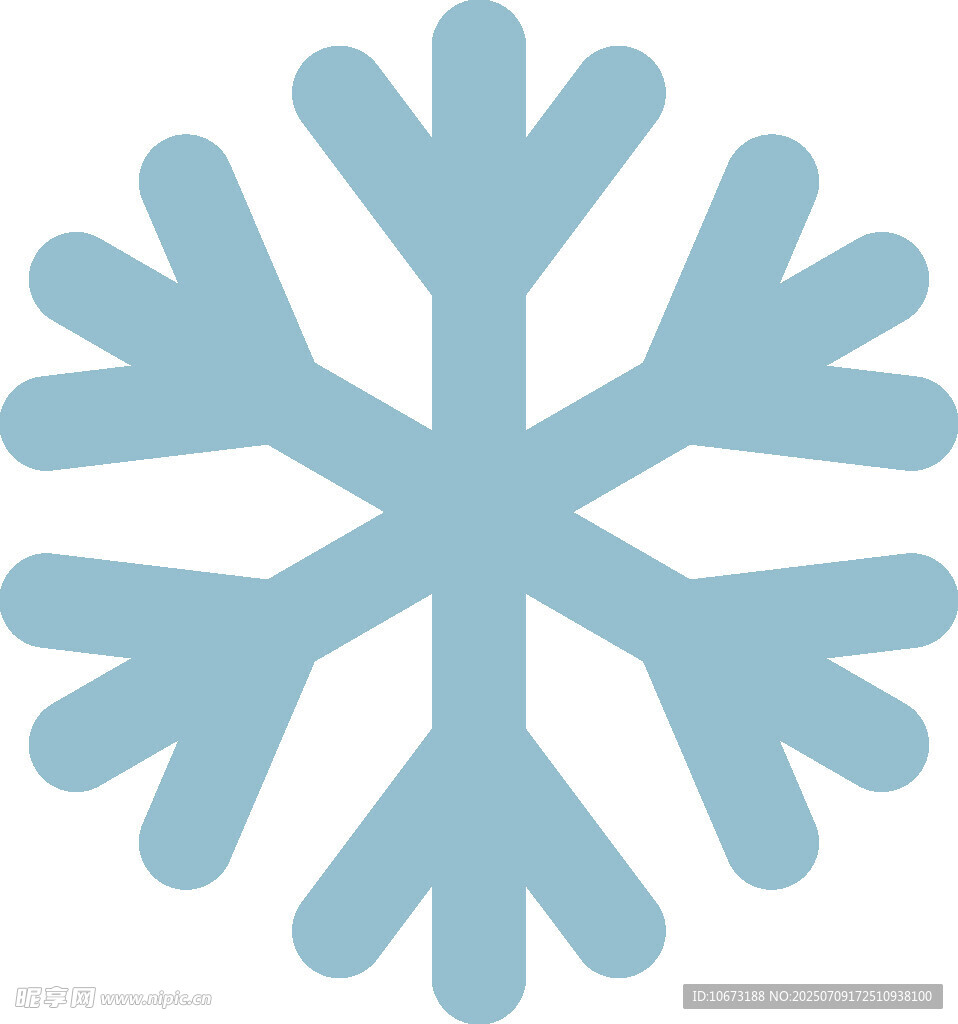浅蓝色雪花图案