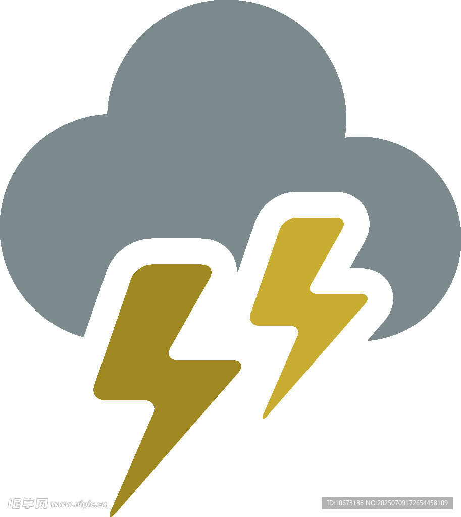 雷电云图标