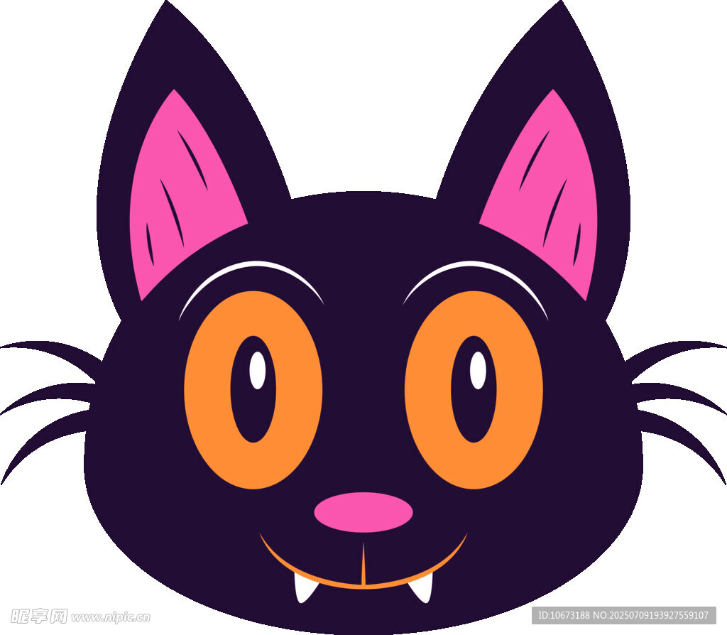 可爱黑猫卡通头像