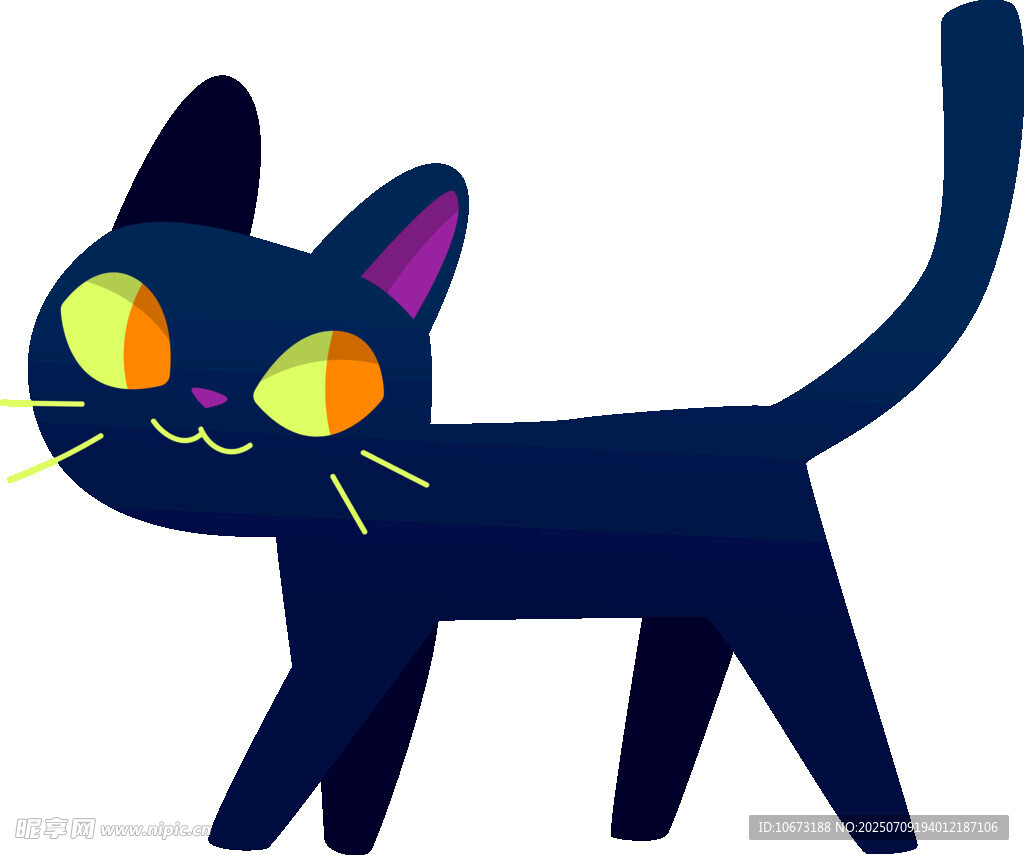 黑猫卡通形象