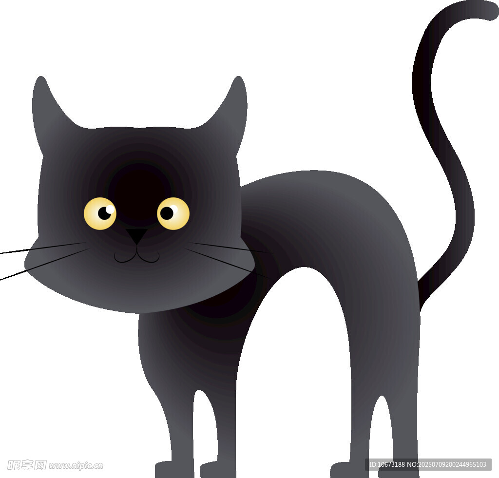 黑猫卡通形象