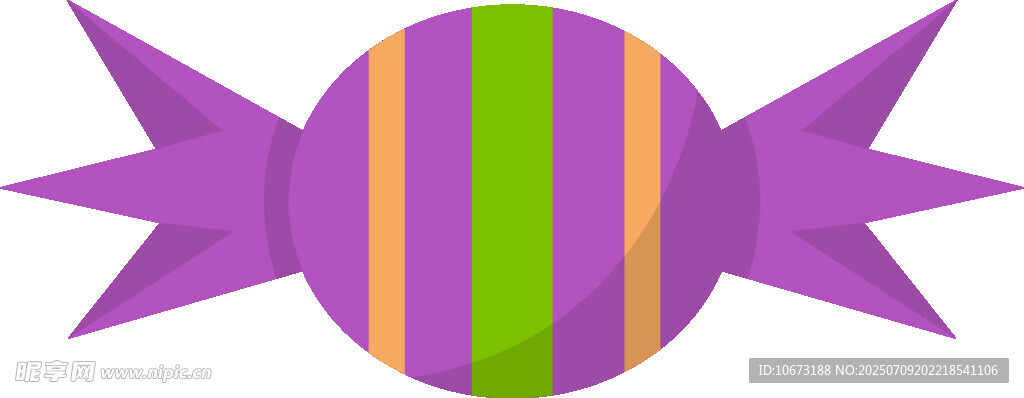 彩色条纹糖果图标