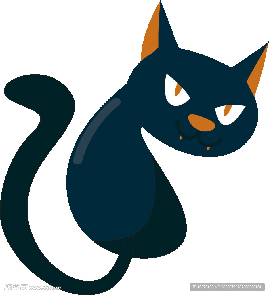 黑猫卡通形象