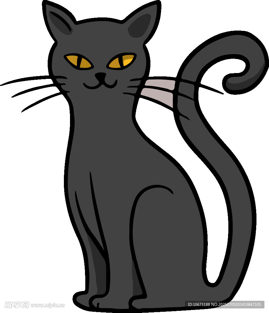 黑猫插画