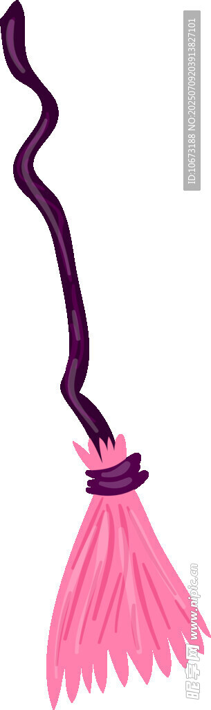 粉色魔法扫帚