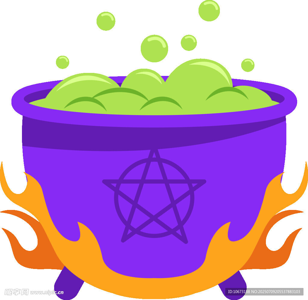 魔法坩埚中的神秘绿液
