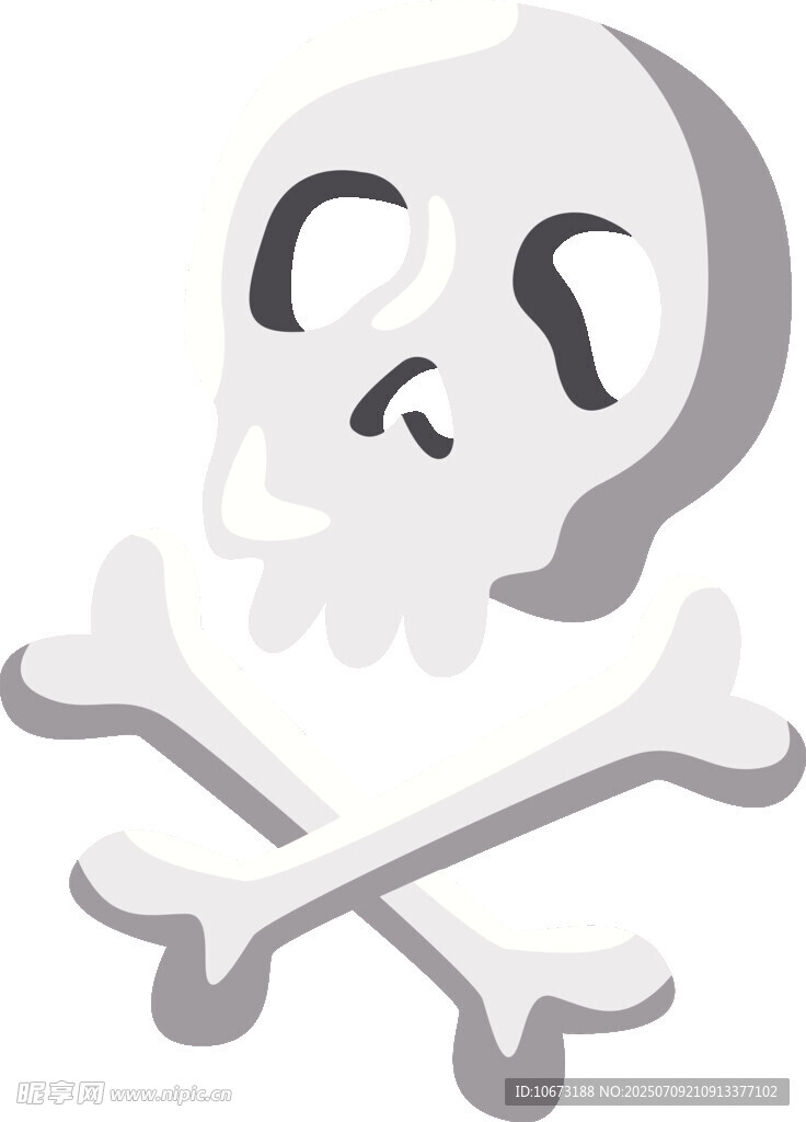 骷髅与交叉骨图标