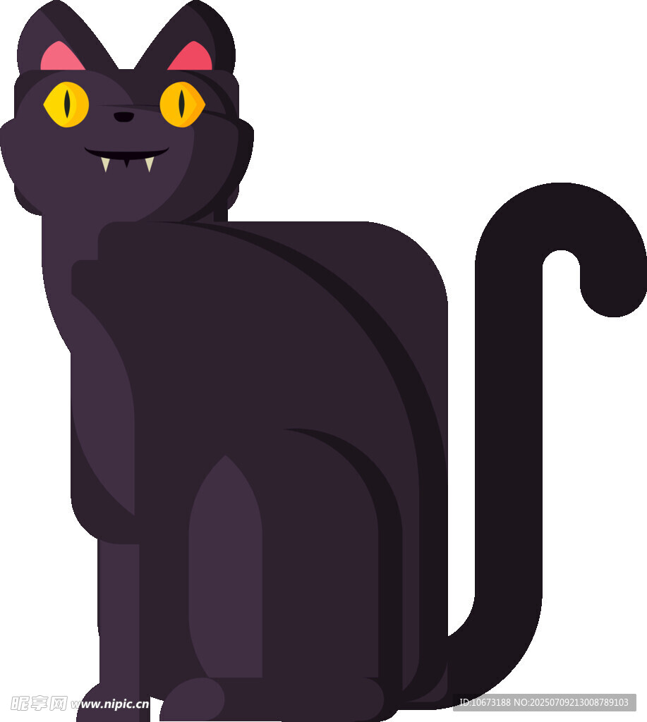 黑猫卡通形象
