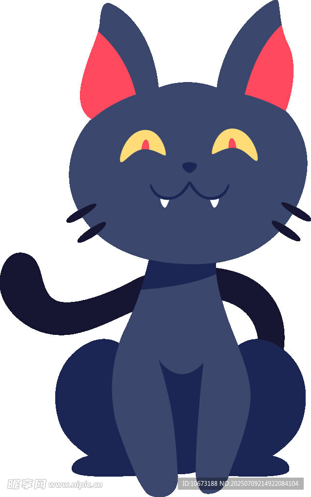 黑猫卡通形象
