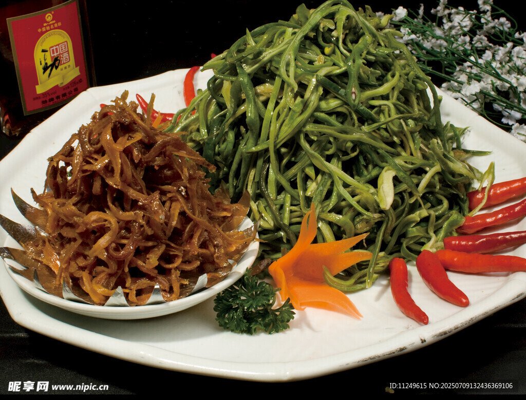 银鱼干煸豆角