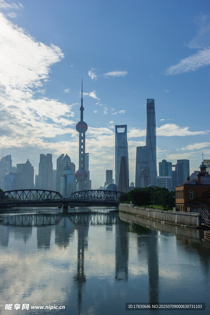 上海外滩城市天际线美景