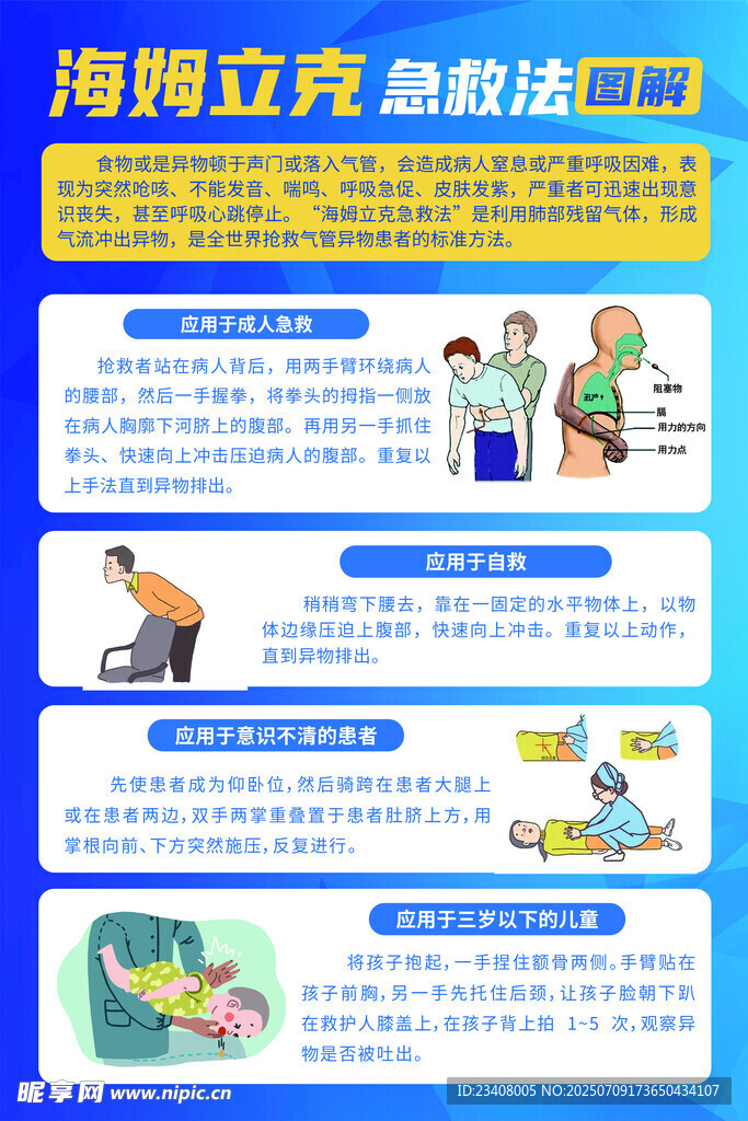 海姆立克急救法操作指南