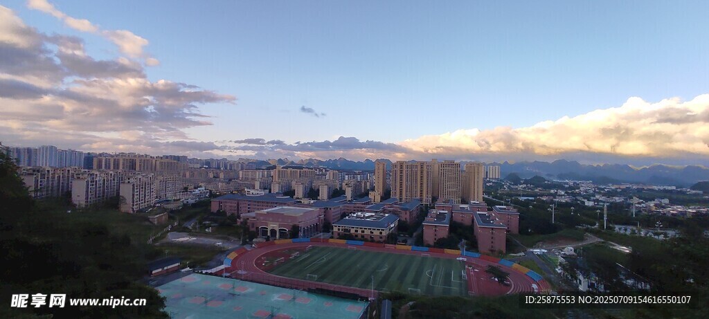 城市体育场全景风光