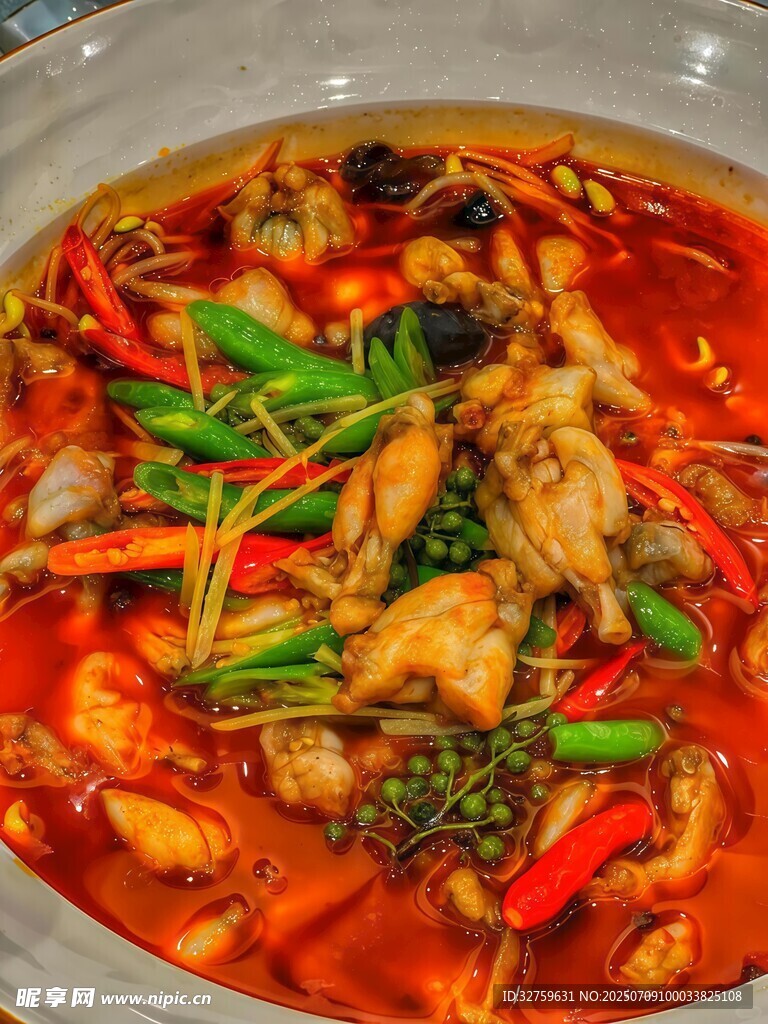 香辣美味牛蛙锅