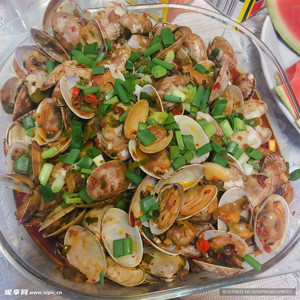 美味蛤蜊菜肴