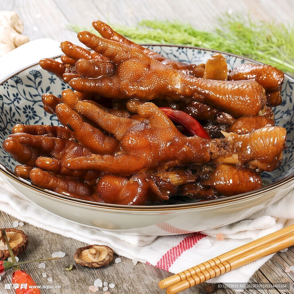 香辣美味红烧鸡爪
