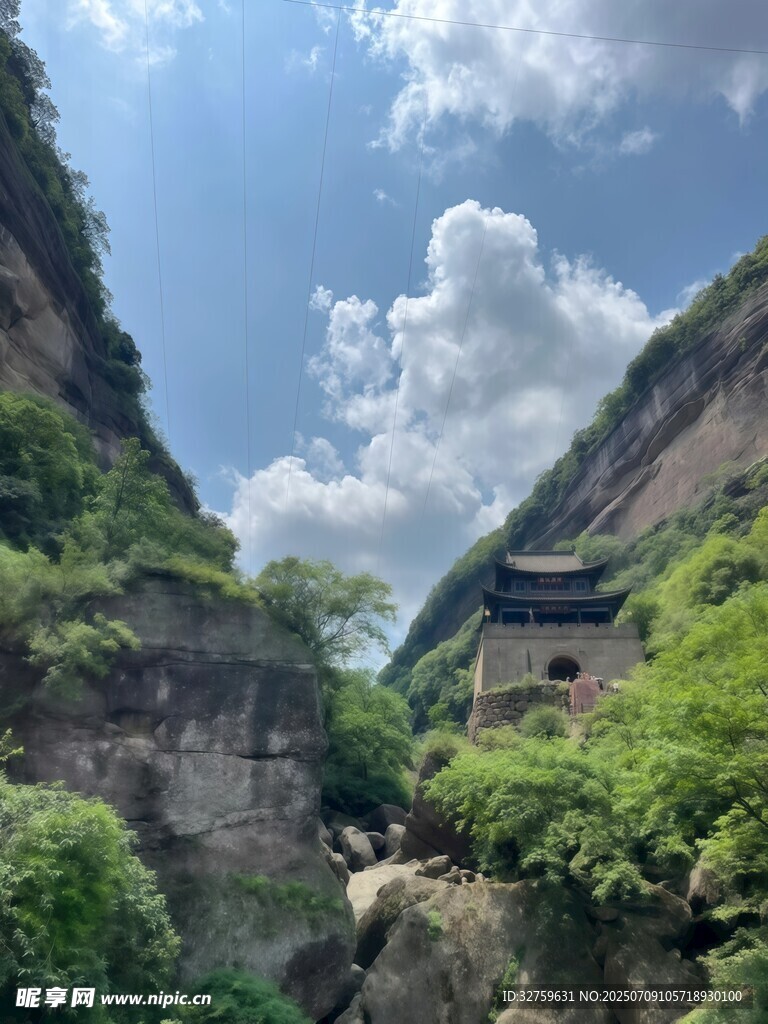 山间古建