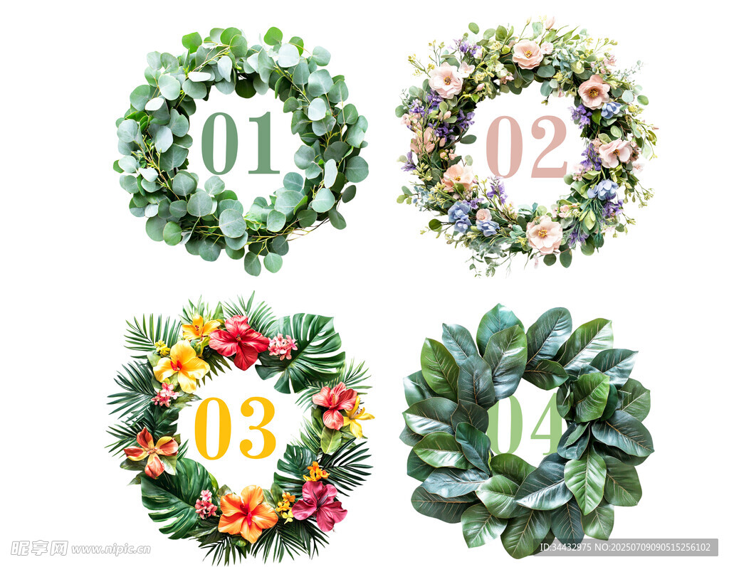 花环草环图案