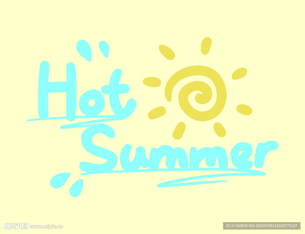 夏日主题热辣标志设计