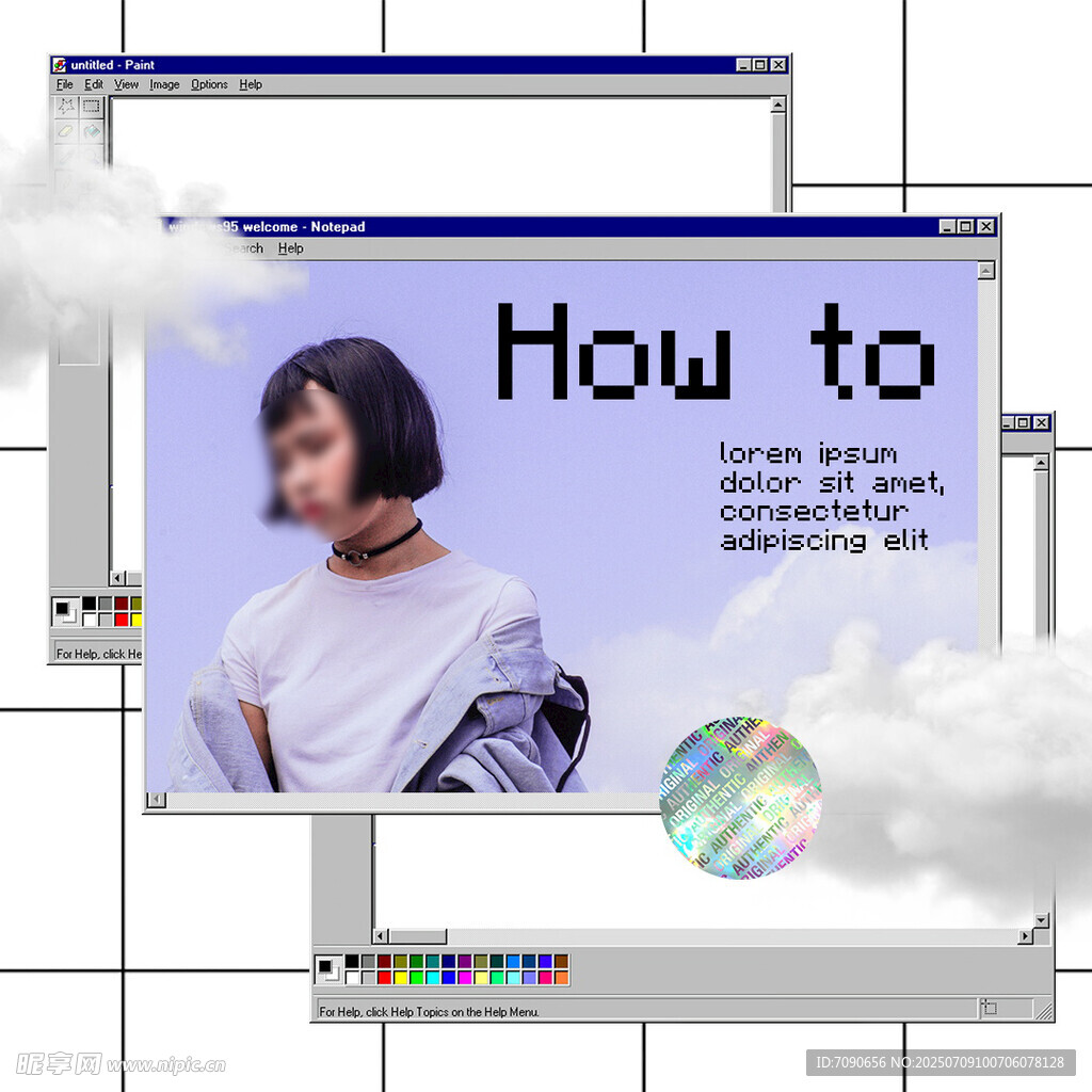 电脑屏幕显示How to教程