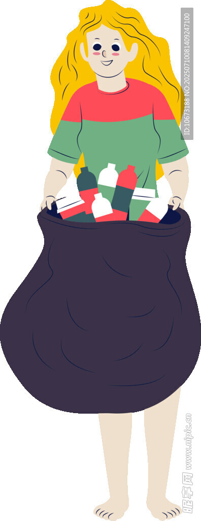 女孩身着独特口袋连衣裙