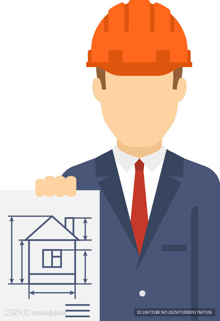 建筑师展示房屋设计图