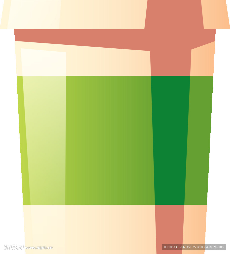 简约风格彩色条纹咖啡杯