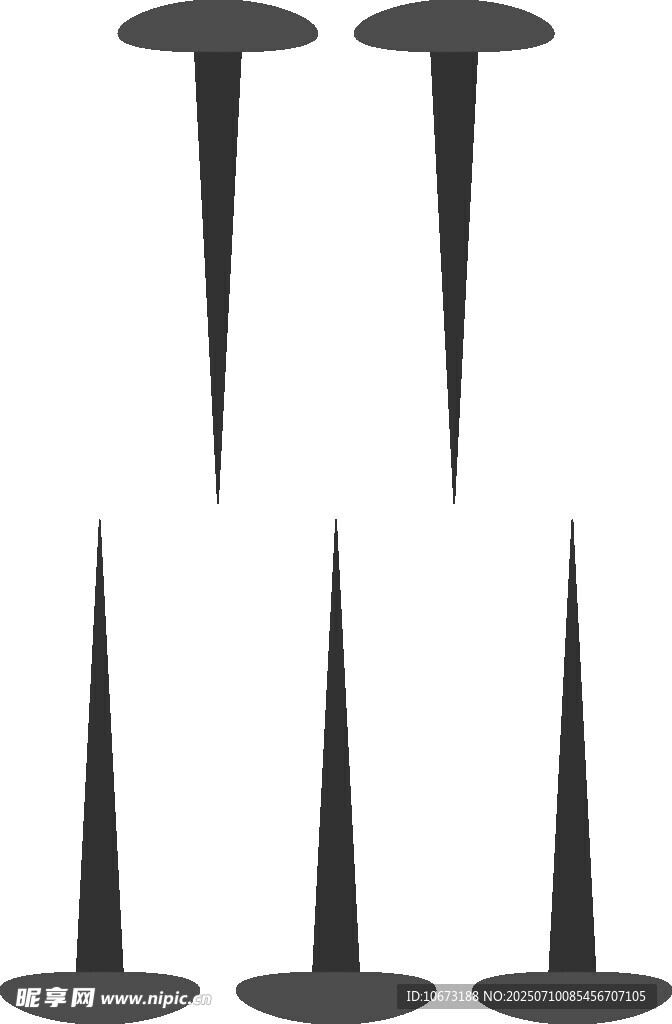 黑色尖刺图案