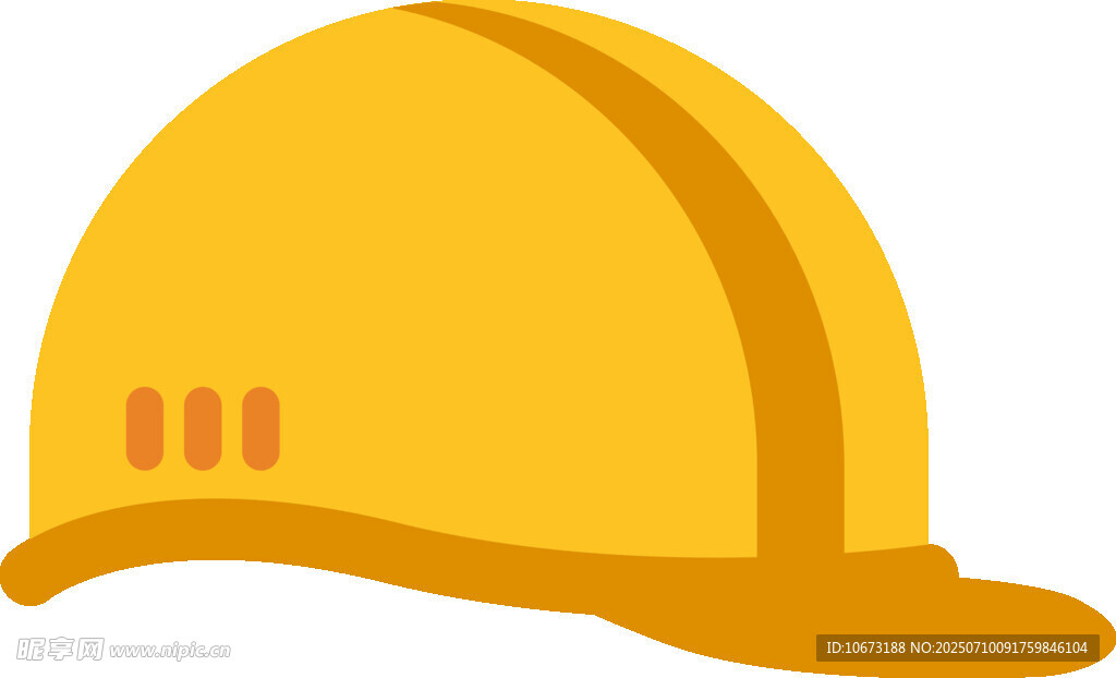 黄色安全帽图标