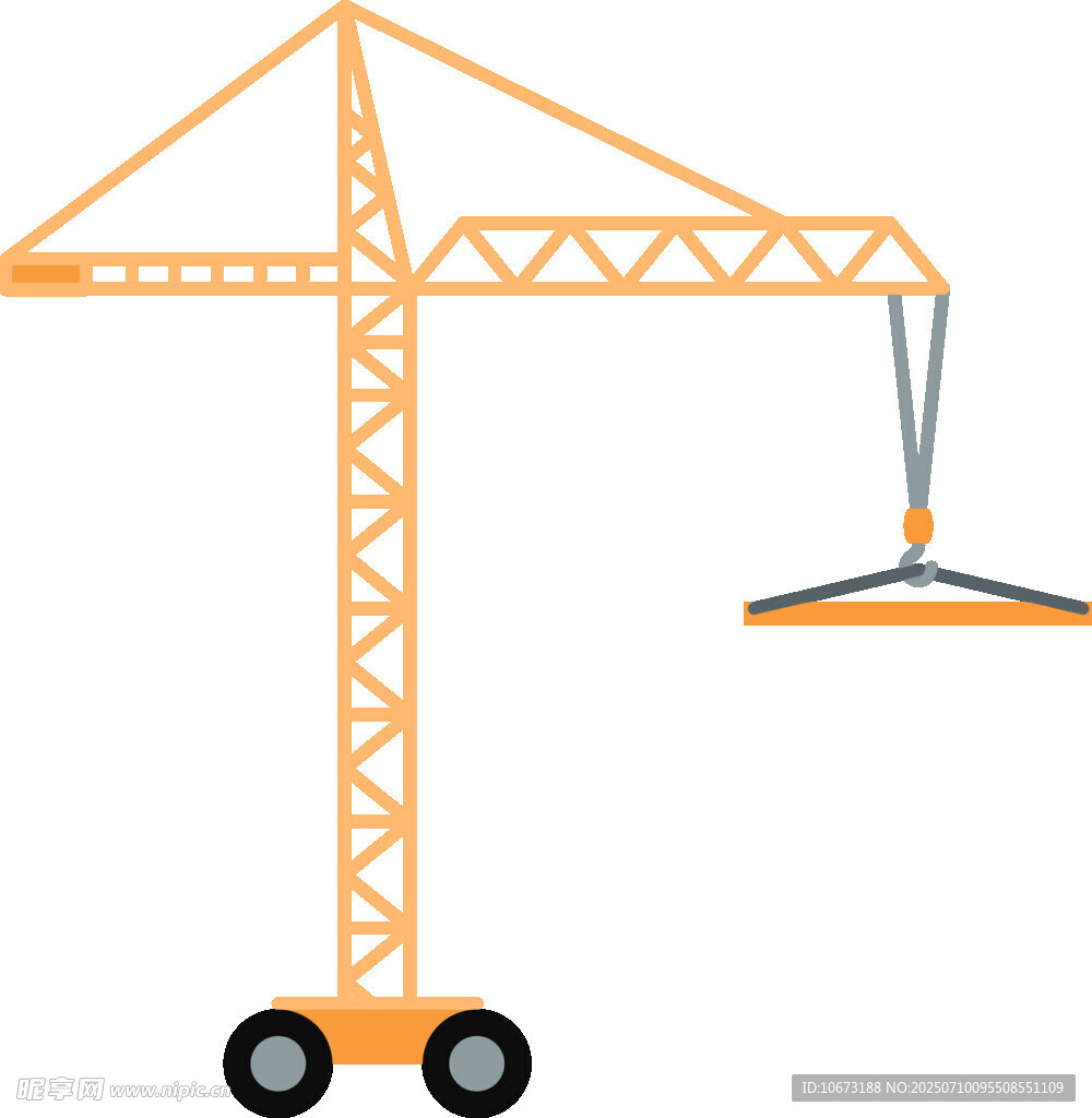 塔式起重机吊运建筑材料