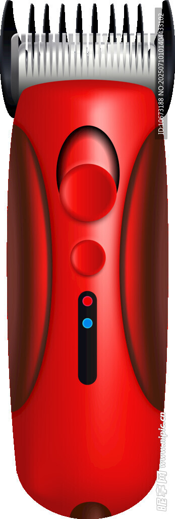 红色电动理发器